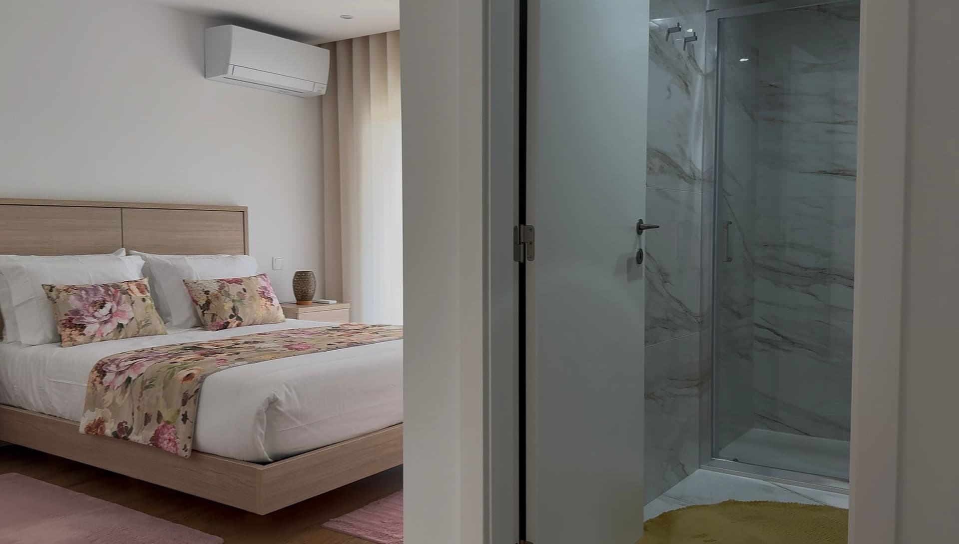 A renovated ensuite suite at Villa Mendes
